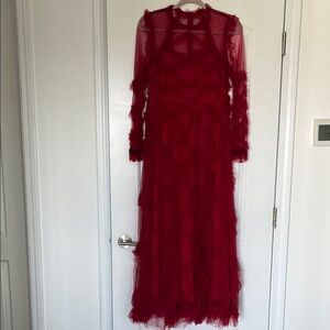Red Lace Dress NWT